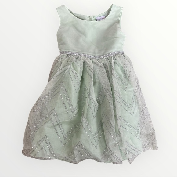 Sweet Heart Rose 3T Elegant Mint Green Kids Dress - Picture 1 of 1